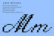 Faint Era Pixel Calligraphic Script, a Script Font by Struvictory.art (Thumbnail 3 of 9)