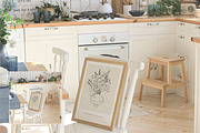SUNNY KITCHEN | Frame Mockup set, a Household Mockup by yuliyuri.studio (Thumbnail 9 of 27)