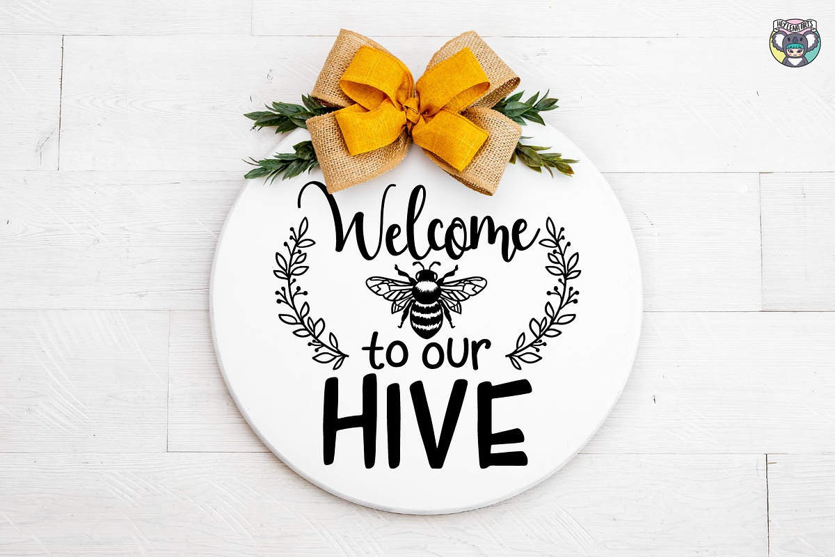 Round Welcome Sign Svg Bundle, an Object Graphic by HeyLenaArts (Photo 7 of 8)