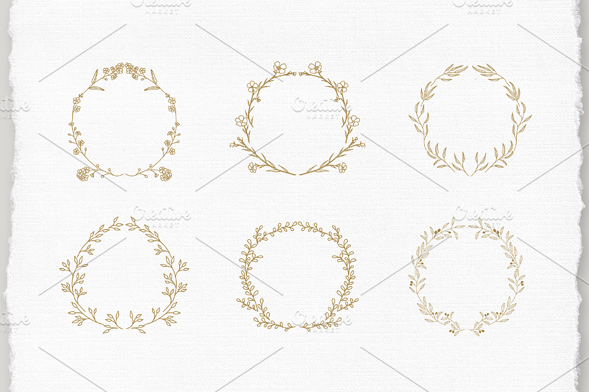 Botanical Elements Set 1, an Illustration by CojoMoxon (Photo 3 of 9)