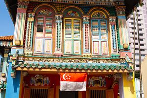Colorful House of Tan Teng Niah in Little India, Singapore, an Architecture Photo by GoodGoods