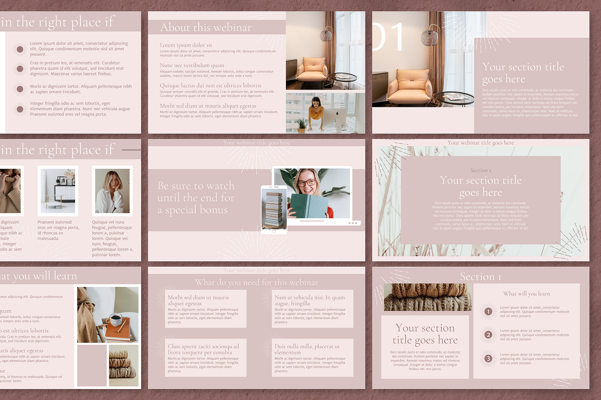 Beige Webinar Workshop Template, a Presentation Template by DesignKora (Photo 10 of 13)