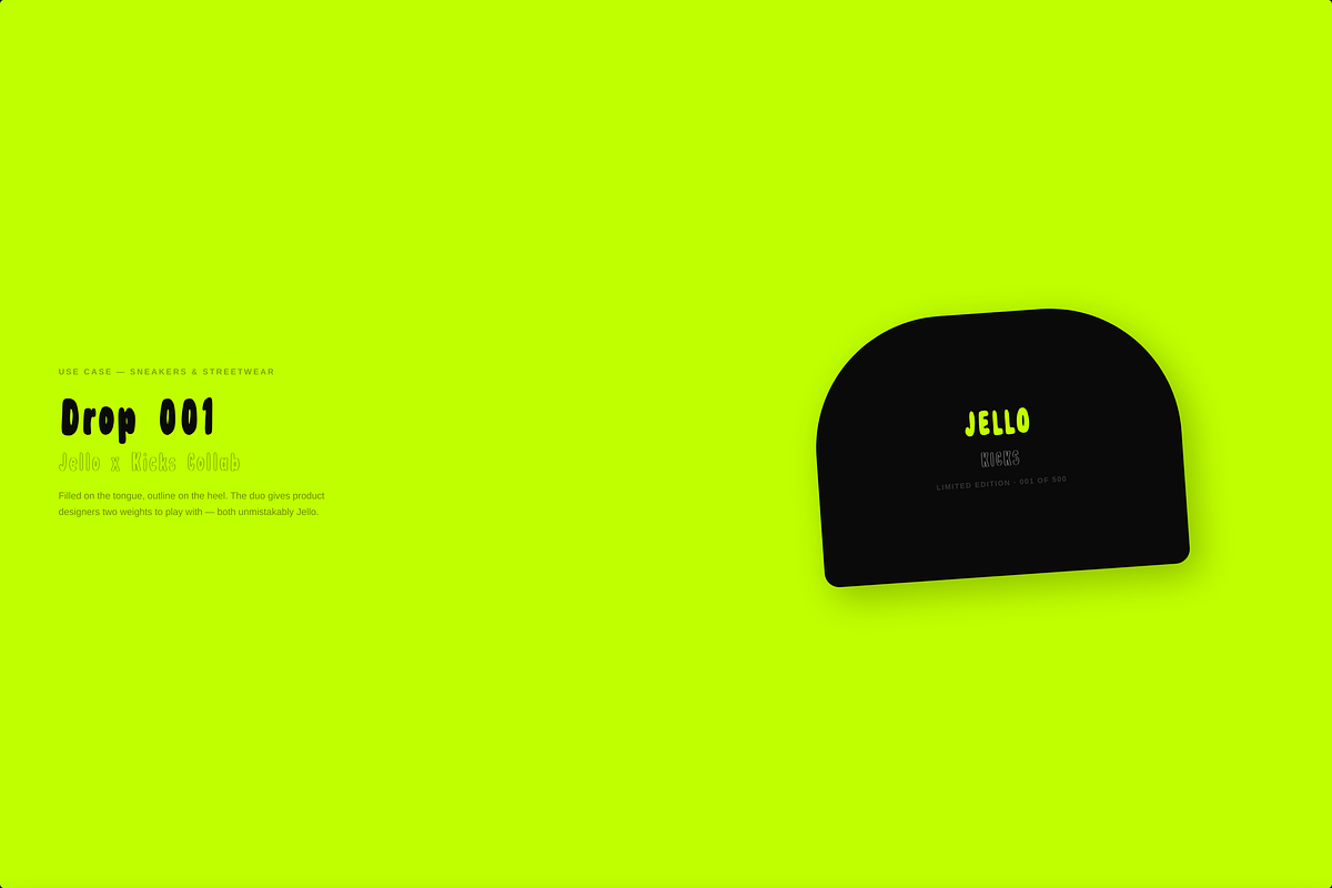 Jello — Bubble Display Font Duo, a Handwritten Font by Lettra Studio (Photo 8 of 22)