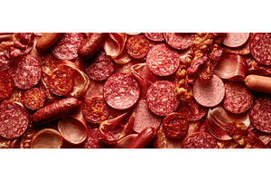 Assortment of Cured Meats Jamon, a Food & Drink Photo by piter.goskov
