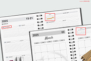 Yearly Digital Planner 2025, a Stationery Template by Design Zone (Thumbnail 5 of 6)