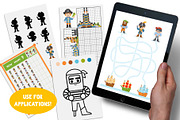 Pirate cartoon set of activity games, an Education Illustration by Ksenya Savva (Thumbnail 3 of 10)