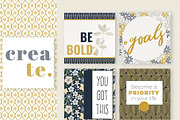 Navy Daisy Printable Scrapbook Paper, a Pattern Graphic by Posh Papers & Patterns (Thumbnail 6 of 8)