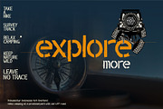 OVERLINE STENCIL, a Font by WAP (Thumbnail 2 of 6)