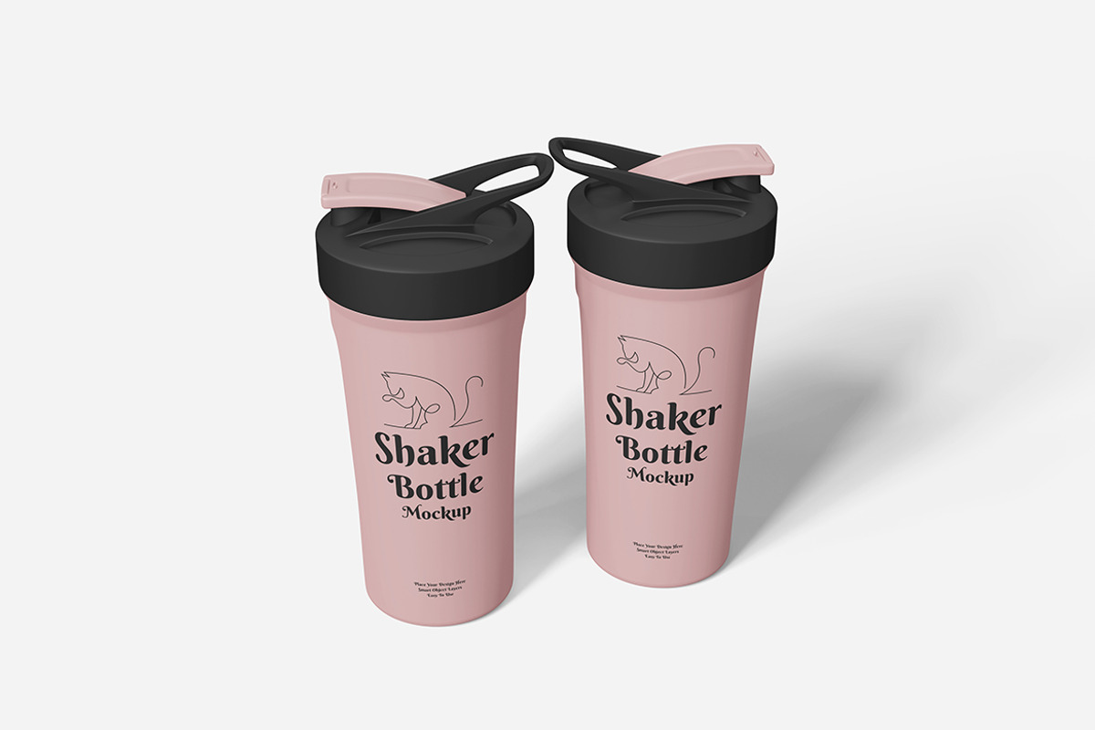 Shaker Bottle Mockup PSD, a Cups & Container Mockup by Indah (Photo 4 of 6)