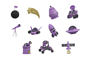 Astronomy 3D Object set, an Object 3D Model by Dudukbersama (Thumbnail 2 of 3)