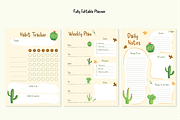 Cactus Watercolor - Editable Planner, a Decorative Illustration by An Design (Thumbnail 3 of 5)