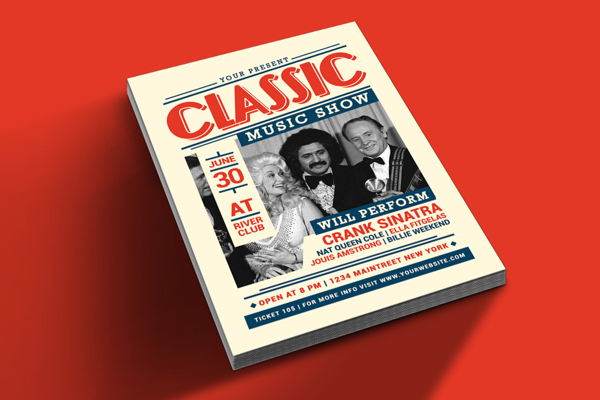 Classic Music Show, a Flyer Template by Muhamad Iqbal hidayat (Photo 3 of 4)