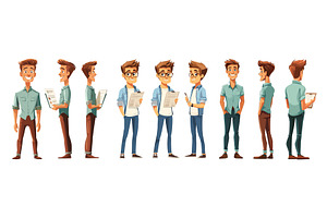 Job candidate character template, a Person Illustration by Stock-Smart-Start