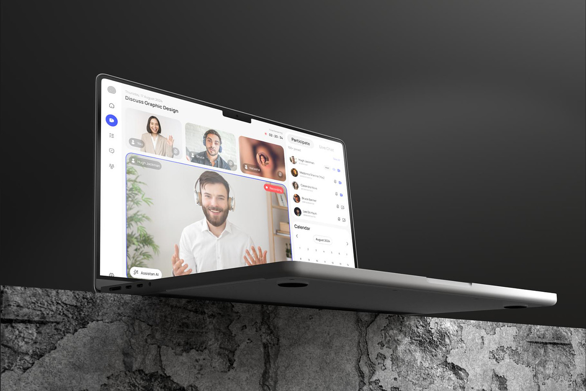 MeetOn Video Conference Dekstop App, an UI Kit Template by Lumina_ui_ux202 (Photo 3 of 7)