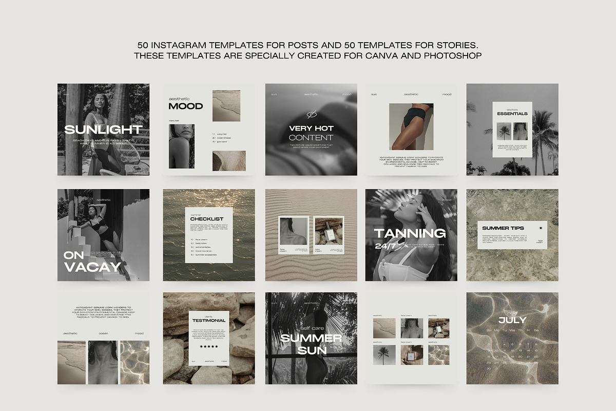 Aesthetic Instagram Templates XIII, a Social Media Template by Instprofi | Studio Estimo (Photo 8 of 8)