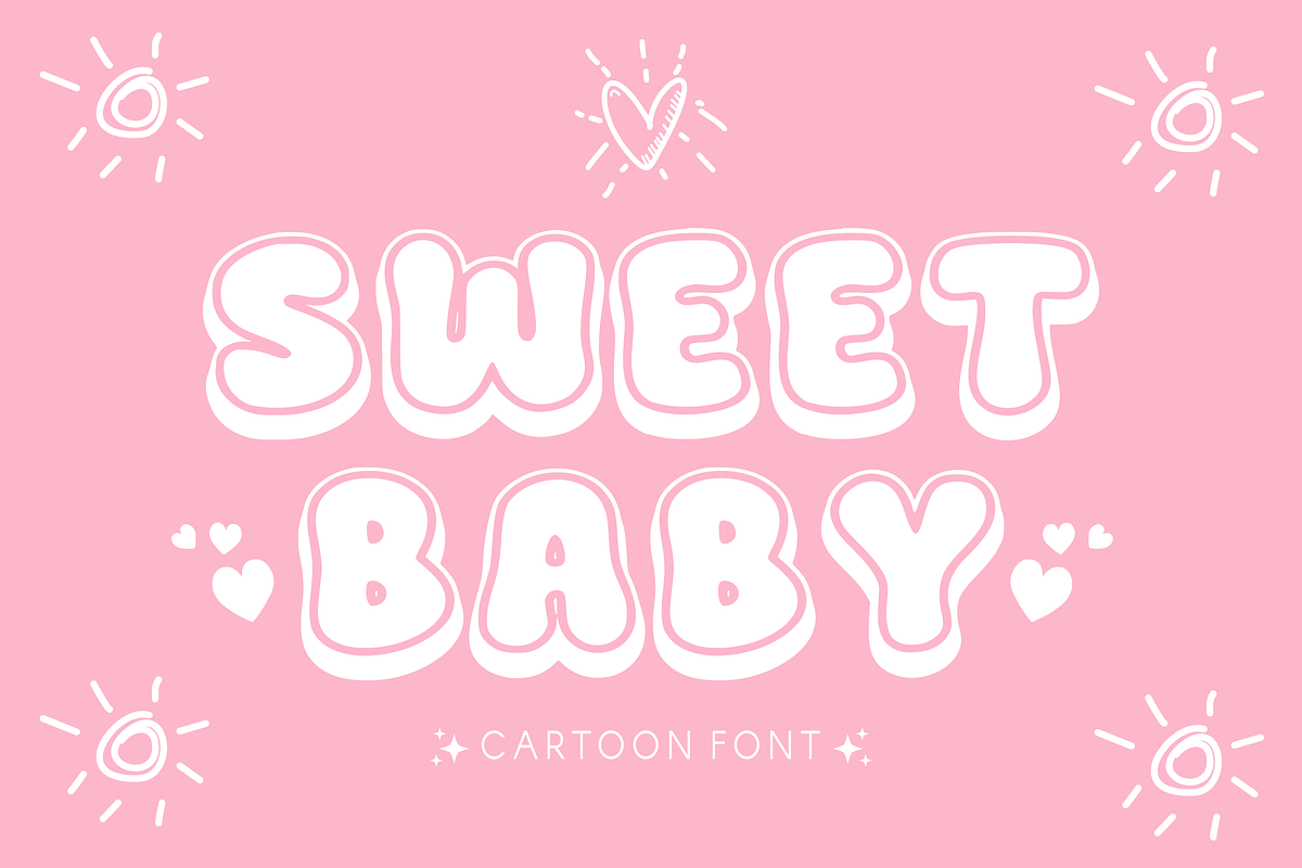 Fancy Baby - Cute Font Types, a Font by KiddoGlyphs Studio (Photo 2 of 3)