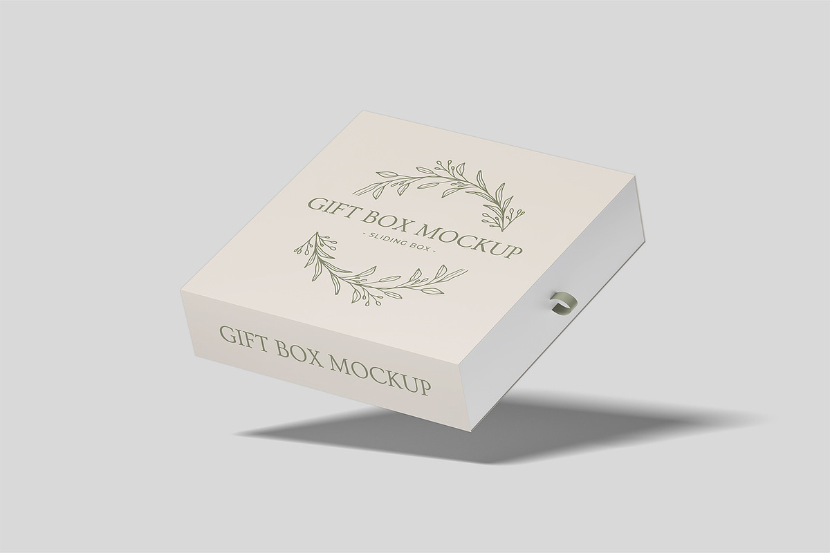 Sliding Gift Box Mockup, a Packaging Mockup by Compositing Studio (Photo 10 of 21)