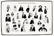 GIRLS: Hand-Drawn Woman Line Art, a Person Illustration by Veyla (Thumbnail 4 of 8)