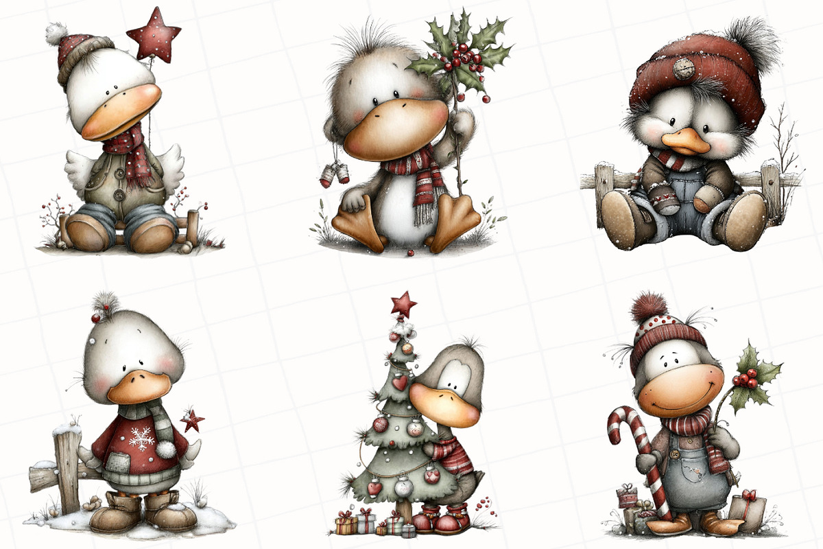 Whimsical Geese Clipart Bundle, an Illustration by OK Design (Photo 2 of 5)