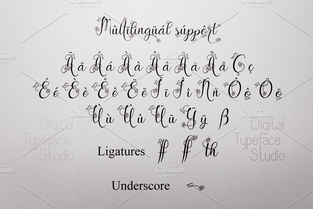 Gloryta, a Script Font by Digital Typeface Studio (Photo 4 of 7)
