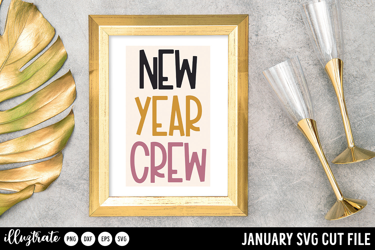 January SVG Cut Files for Cricut, an Illustration by illuztrate (Photo 8 of 12)