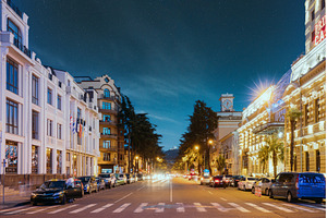 Batumi, Adjara, Georgia. Evening, an Architecture Photo by Our Amazing World