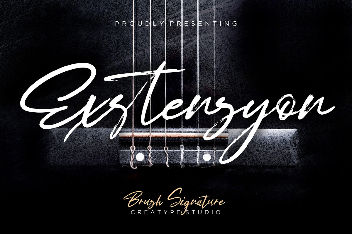 Exstensyon Brush Business Font