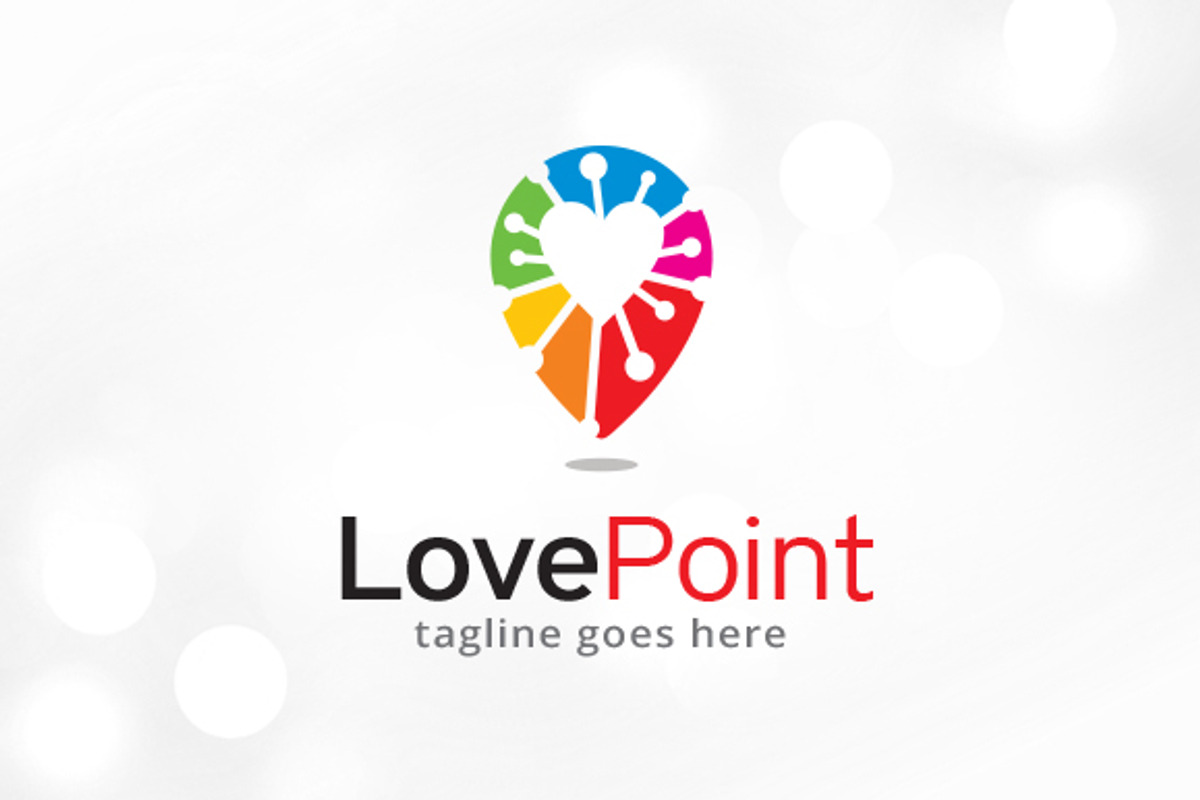 Love Point Logo Template, a Branding & Logo Template by gunaonedesign