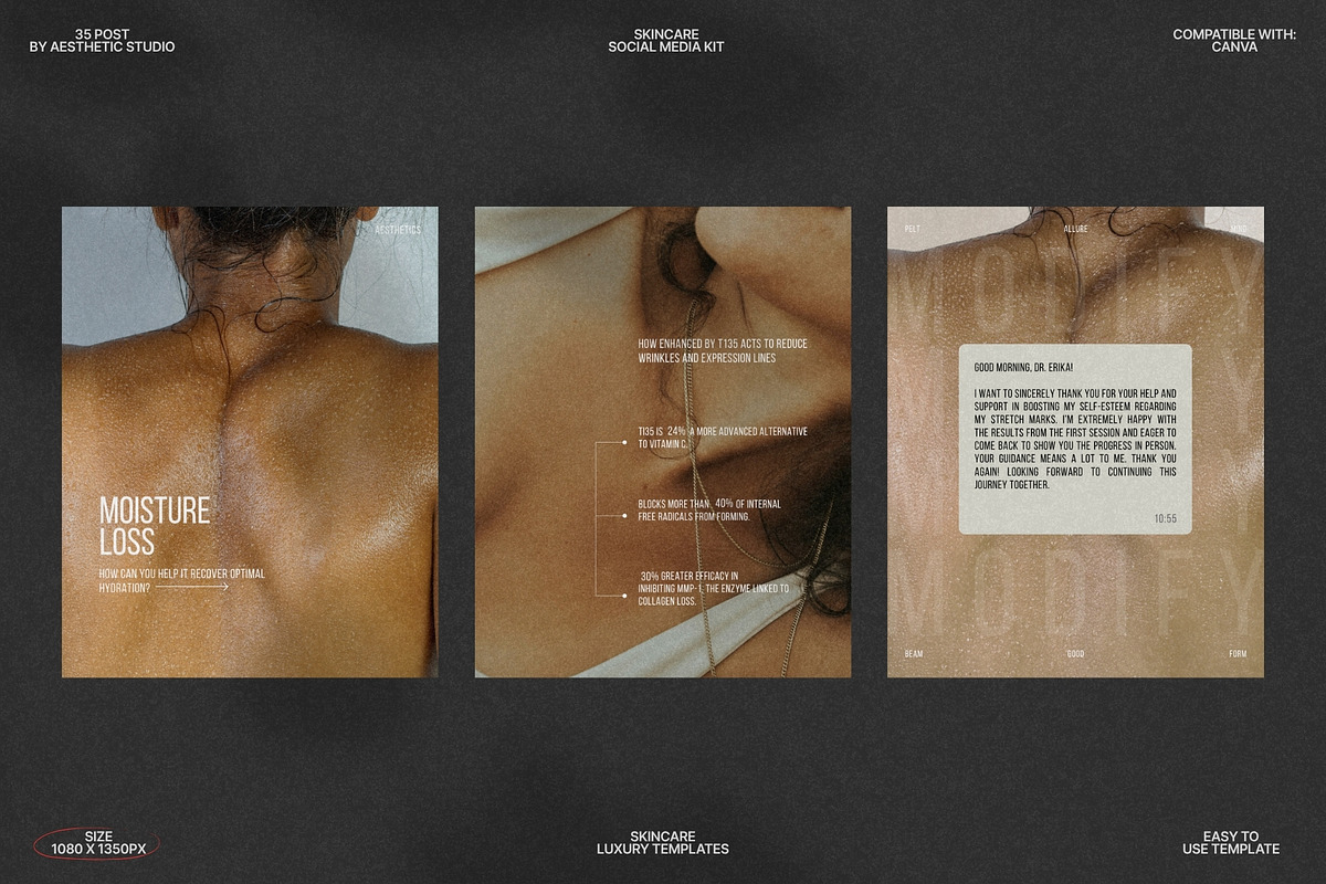 Clean Skincare Instagram Templates preview 8