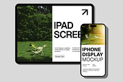 iPad with iPhone Mockup, a Wearable Device Mockup by Unerispace (Thumbnail 2 of 5)