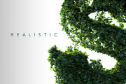 PSD Ivy Leaves 3D Letters, an Object Graphic by GK Creative (Thumbnail 3 of 9)