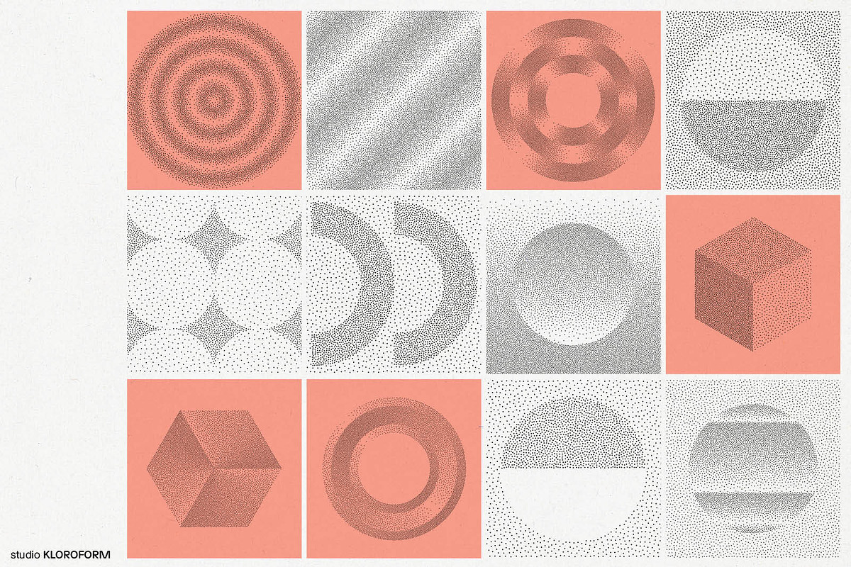 Stipple 1 - 100 dotted objects, an Object Graphic by kloroform (Photo 17 of 20)