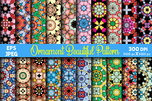 Seamless Colorful Ornament Pattern