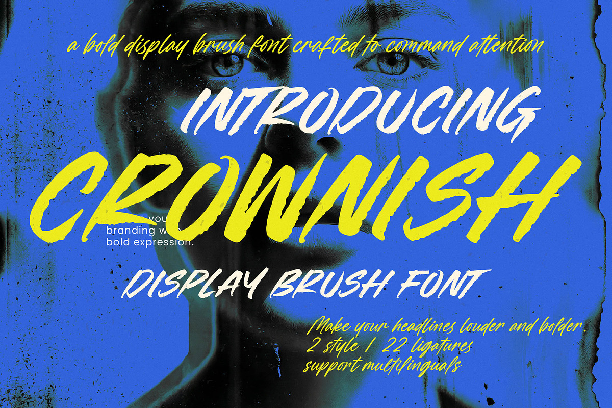 Crownish Display Brush Font, a Script Font by Letterena Studios Script (Photo 1 of 20)