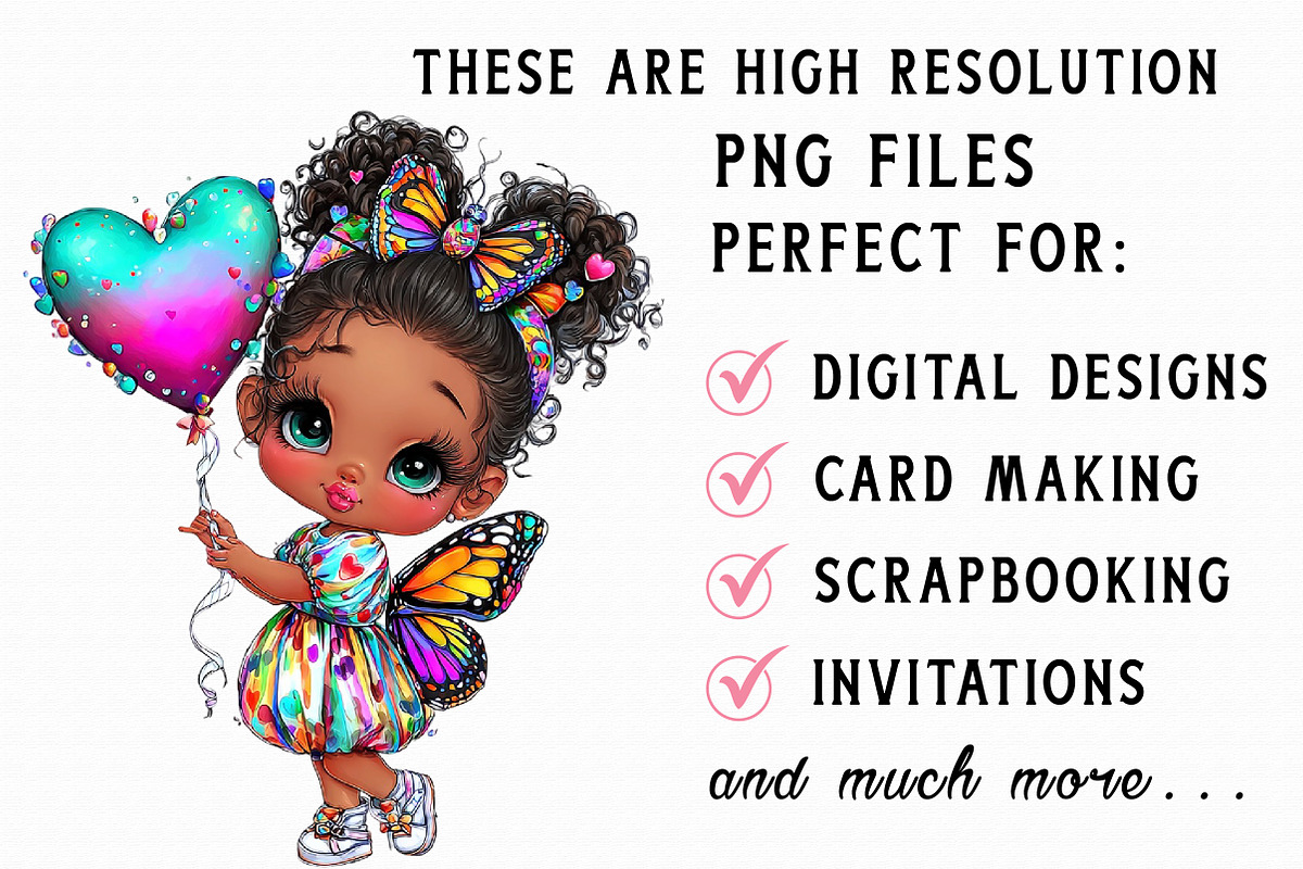 Butterfly baby girl Clipart, an Illustration by Libby Wishes (Photo 7 of 7)