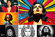 Comic Pop Art Photo Effect Bundle, a Layer Style Add-On by graphypix (Thumbnail 1 of 11)