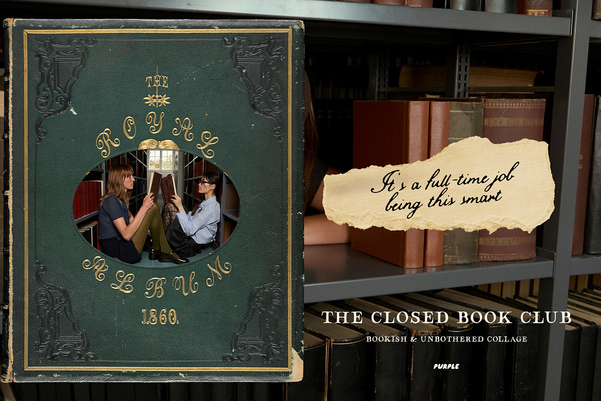 The Closed Book Club Vintage Collage, an Object Graphic by Purple (Photo 3 of 15)