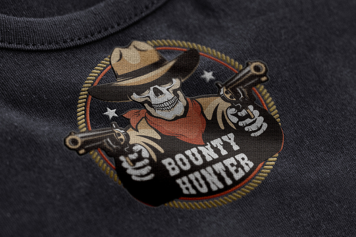 Skull Cowboy Retro Badge, a Branding & Logo Template by Agor2012 shop (Photo 6 of 7)