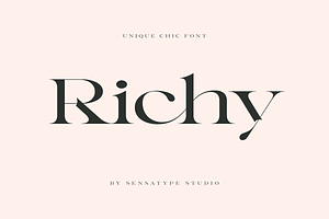 Richy - Unique Chic Font