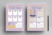Weekly And Daily Planner Template, a Stationery Template by MightyDesign (Thumbnail 1 of 8)