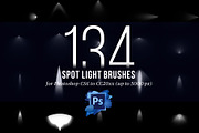 134 Spotlight Brushes for Photoshop, a Brush Add-On by Creative Graphics (Thumbnail 3 of 10)