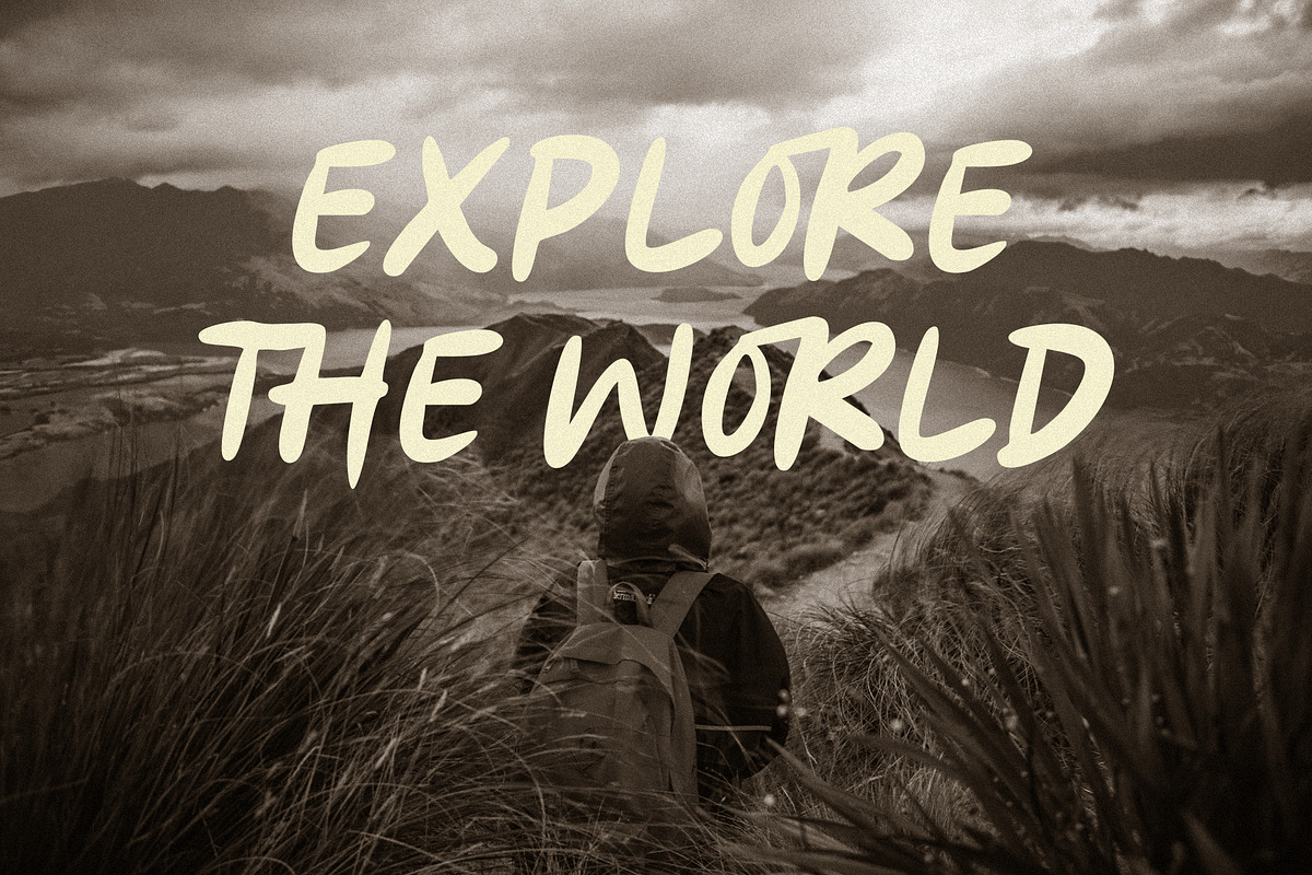Horison Prime Handwritten Brush Font, a Handwritten Font by Heinzel Std (Photo 6 of 12)