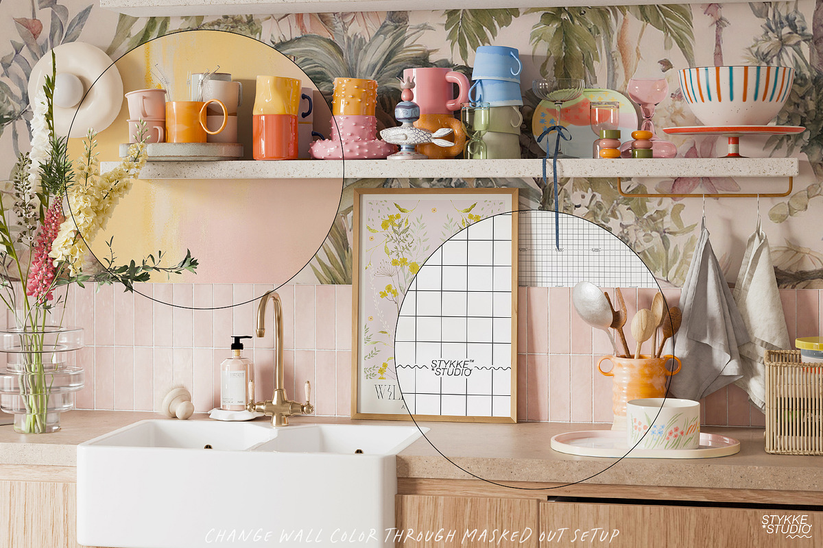 MUGS & CUPS | Frame Mockup Kitchen, a Household Mockup by Stykke Studio (Photo 2 of 13)