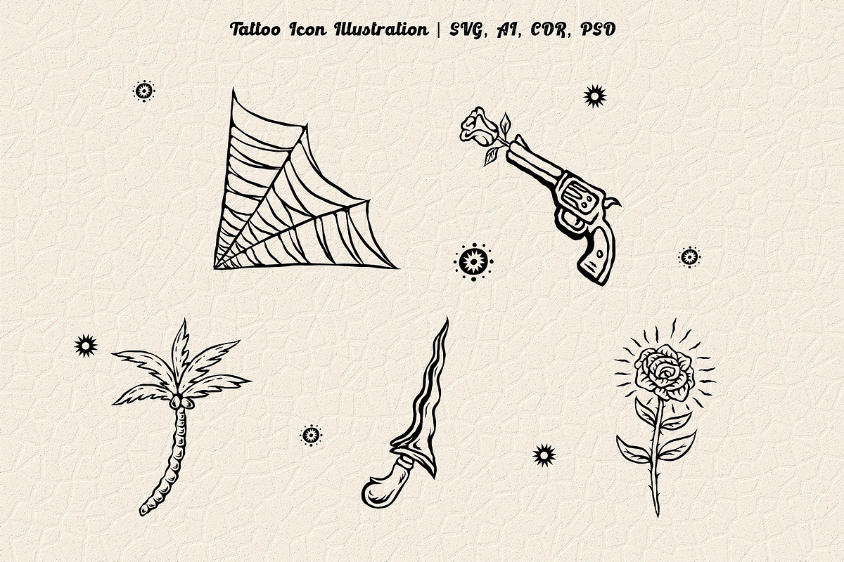 Tattoo icon illustration, an Illustration by Ben studio (Photo 4 of 4)