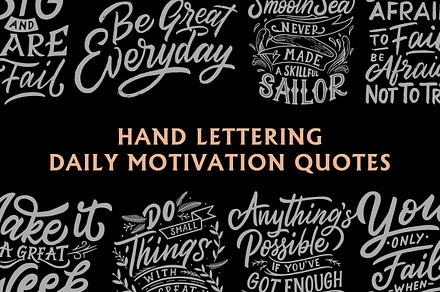Hand Lettering Daily Motivation