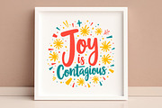 Joy is Contagious SVG, an Illustration by Awieee1 (Thumbnail 4 of 4)