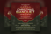 Christmas Banquet Church Flyer, a Flyer Template by AfzaalGraphics (Thumbnail 1 of 2)
