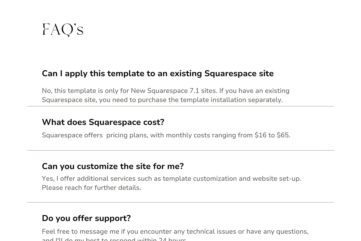 Squarespace Website Theme Template, a Squarespace Template by Peachy Branding (Photo 8 of 9)