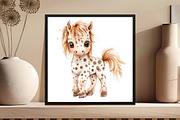 Watercolor Horse Clipart Bundle, an Illustration by DreamCafeArt (Thumbnail 5 of 7)