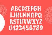 Dotted Font, a Sans Serif Font by Moloko88 (Thumbnail 2 of 6)